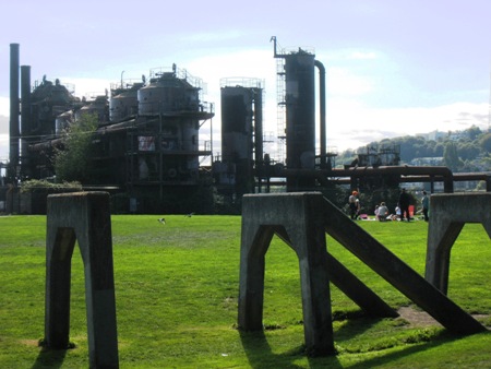 These aged remnants of an abandoned gas plant make Gasworks one of the most unique parks in the country.