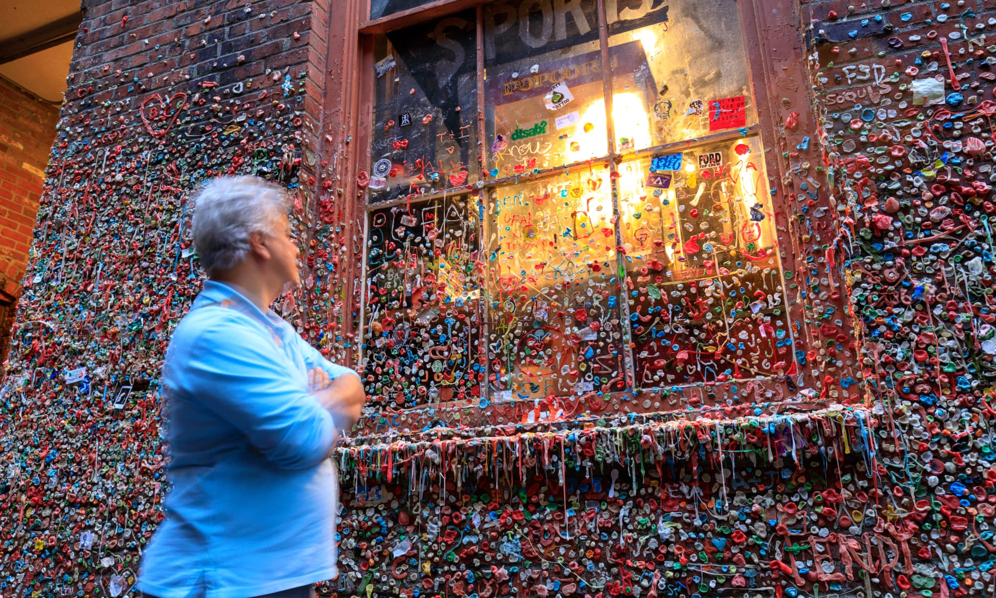 Seattle Gum Wall Window and Wall 