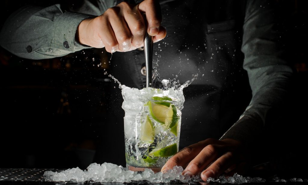 Bartender Making a Cocktail