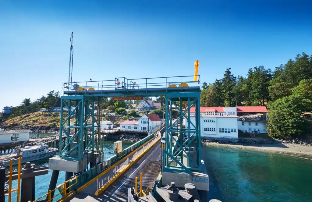 Orcas Island ferry dock