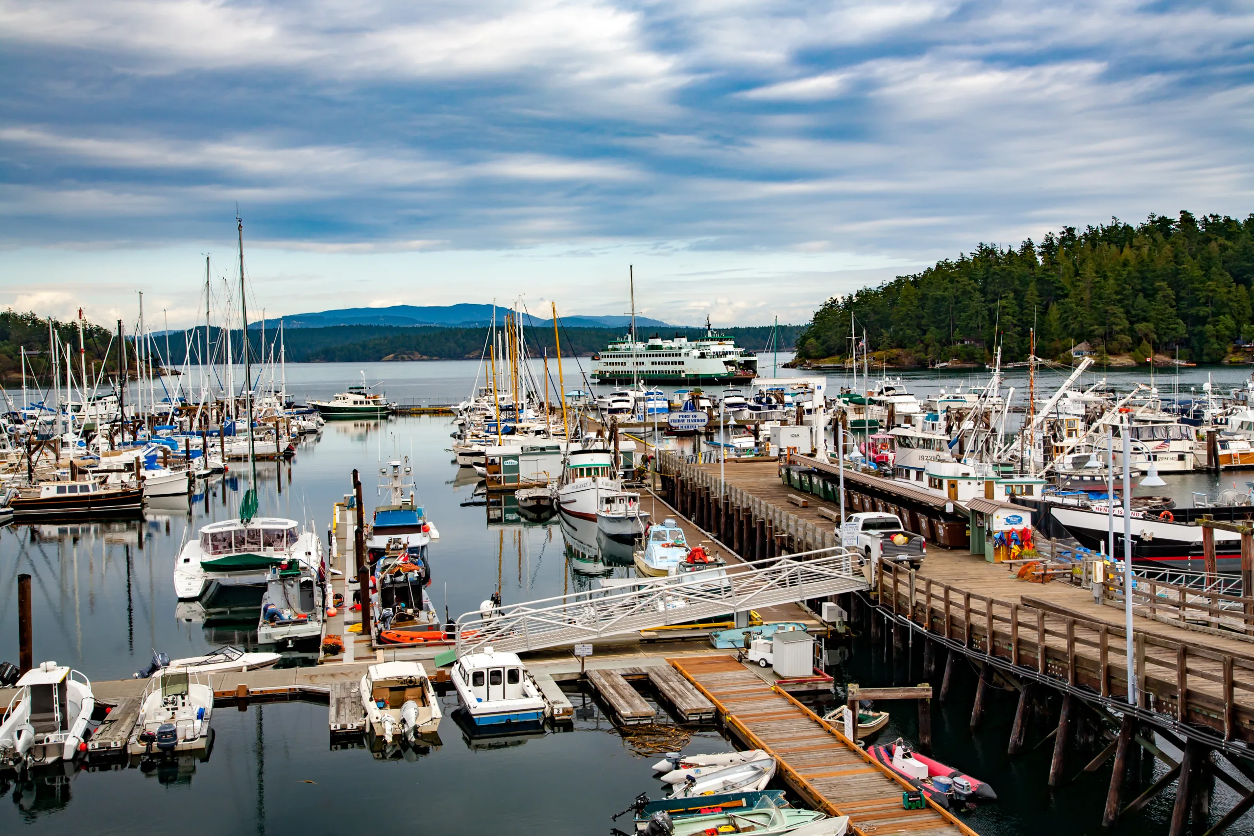 Friday Harbor in the San Juan Islands 