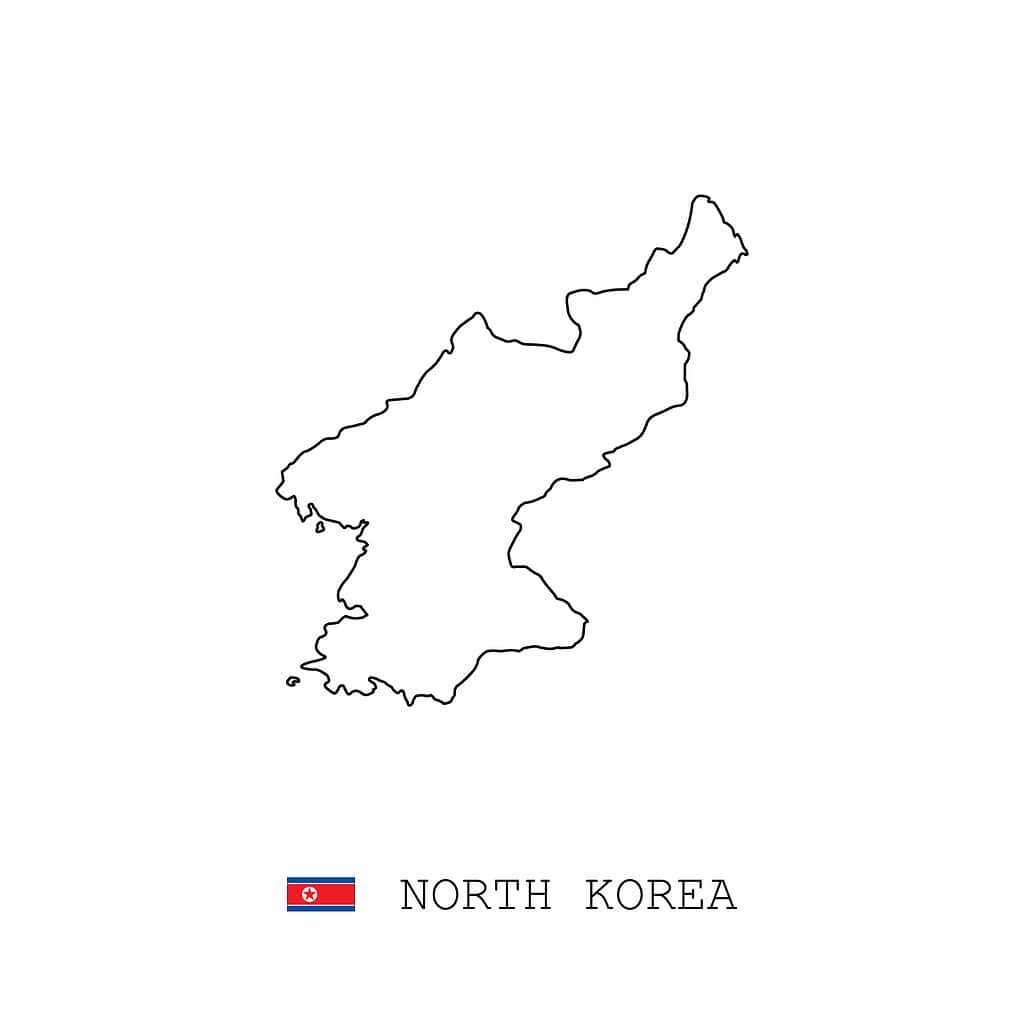 map of North Korea