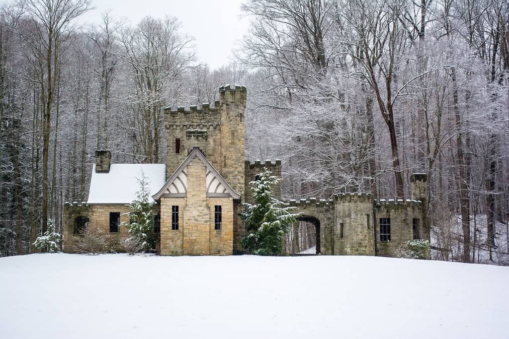 Squire's Castle during winter