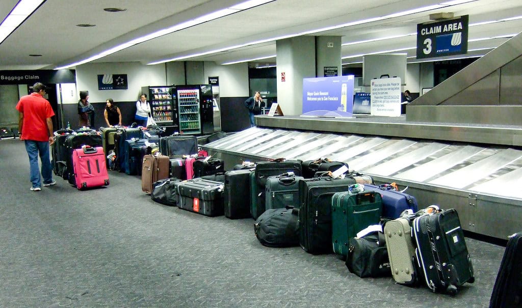 'Please report any unattended luggage.'