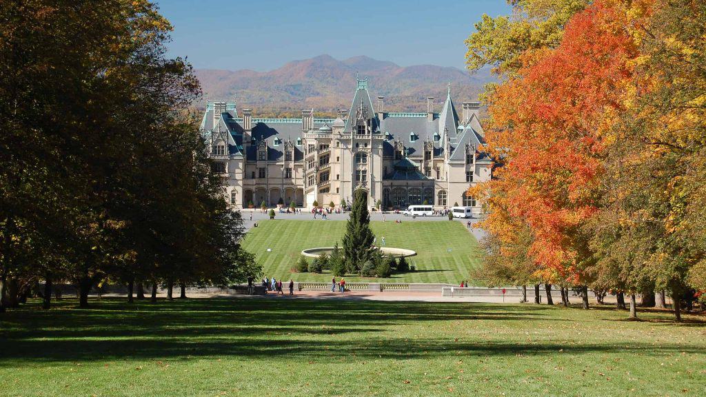 Biltmore House in the Fall