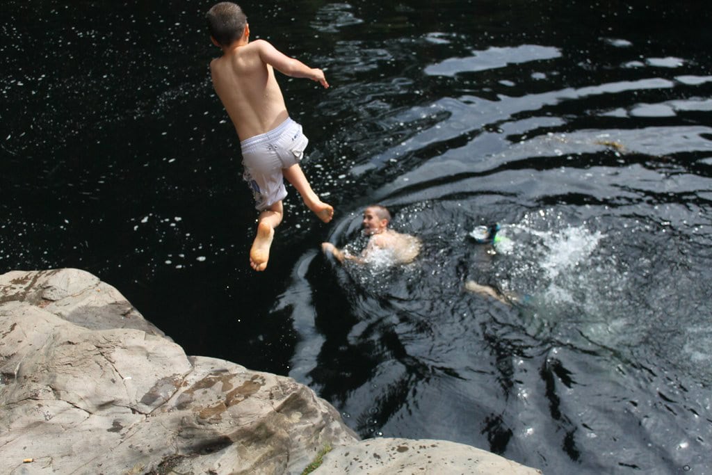 Portland: Playing at Moulton Falls