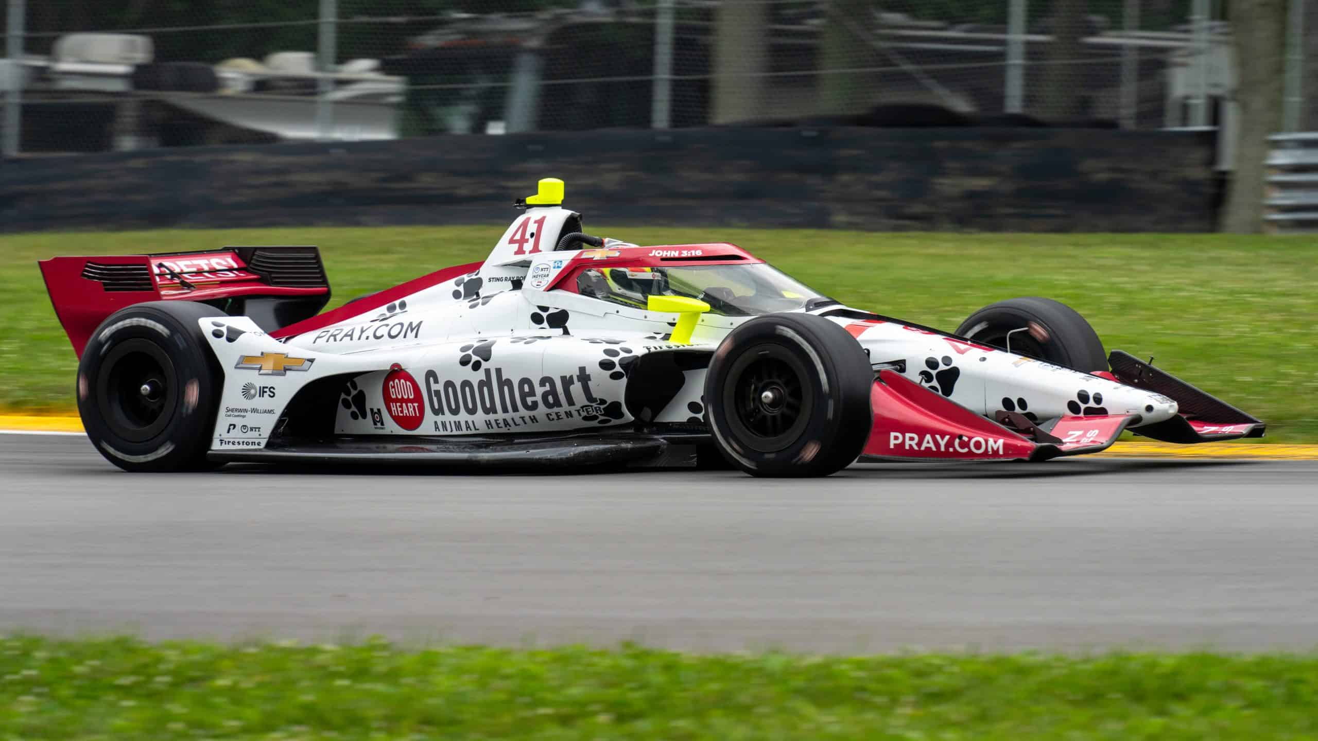 Sting Ray Robb competing in IndyCar
