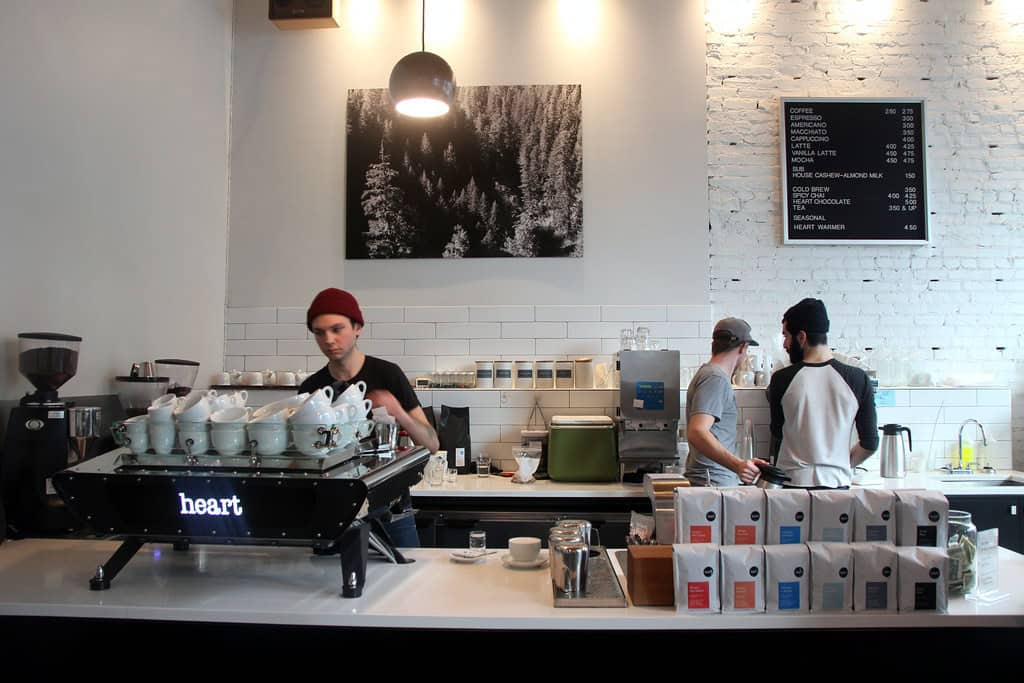 Heart coffee bar
