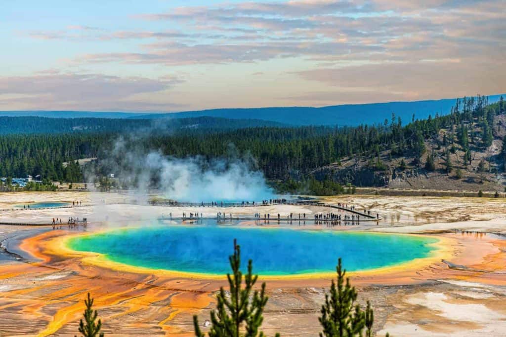 Grand Prismatic Spring at Yellowstone National Park